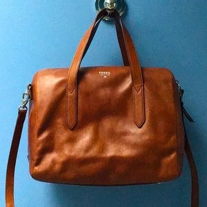 Brown Sydney Leather Satchel